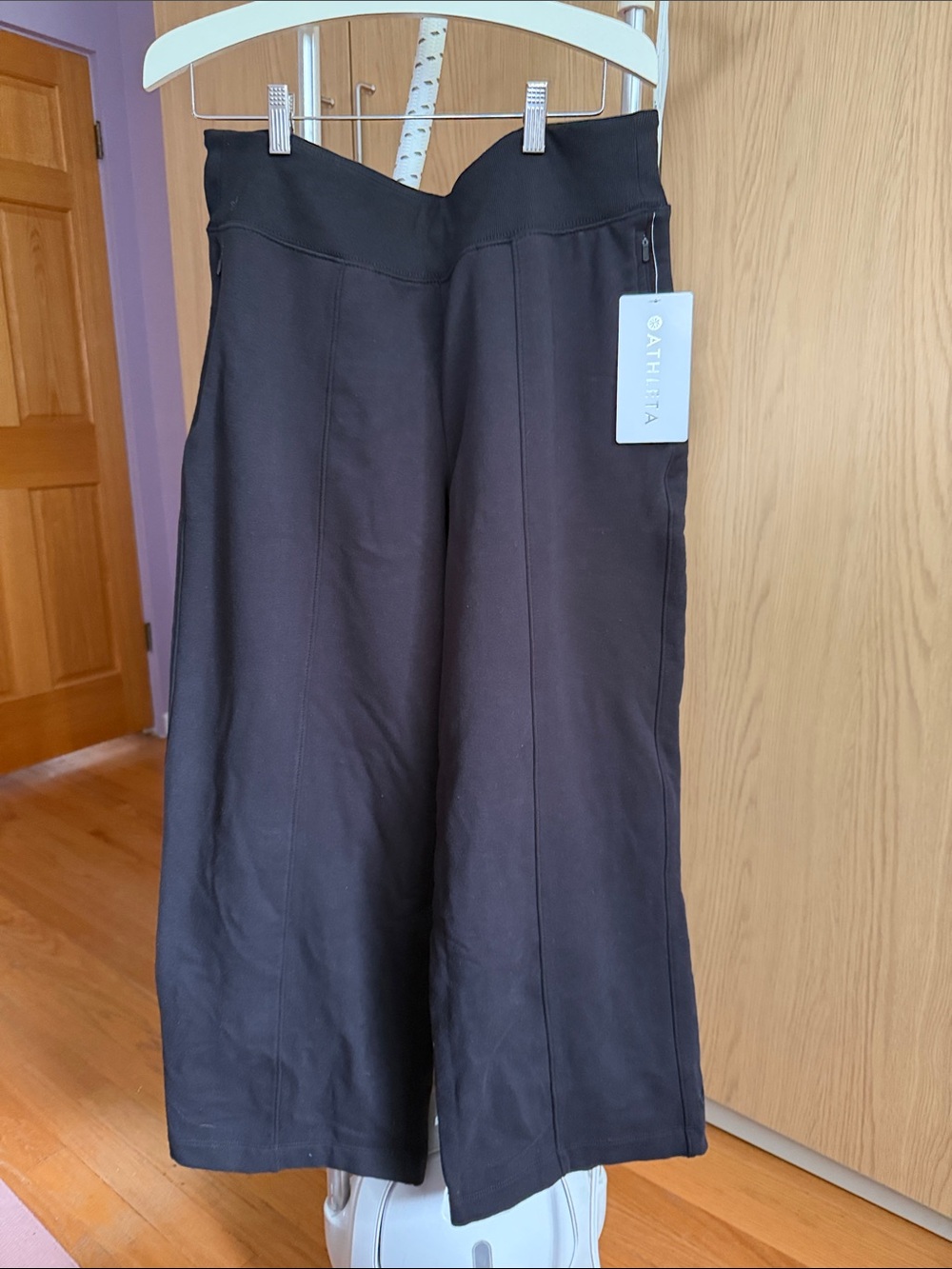 Athleta Retroplush Strait Leg Pants with Secure Pockets ( Petit Length )